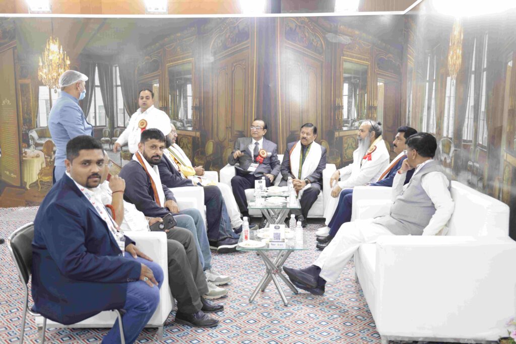 Visitors walking through Corru Pack Print India packaging exhibition hall