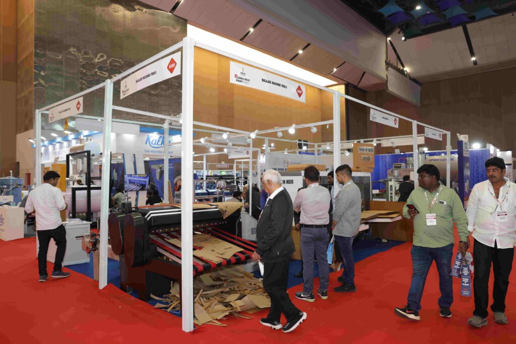 Industry professionals attending Corru Pack Print India packaging expo