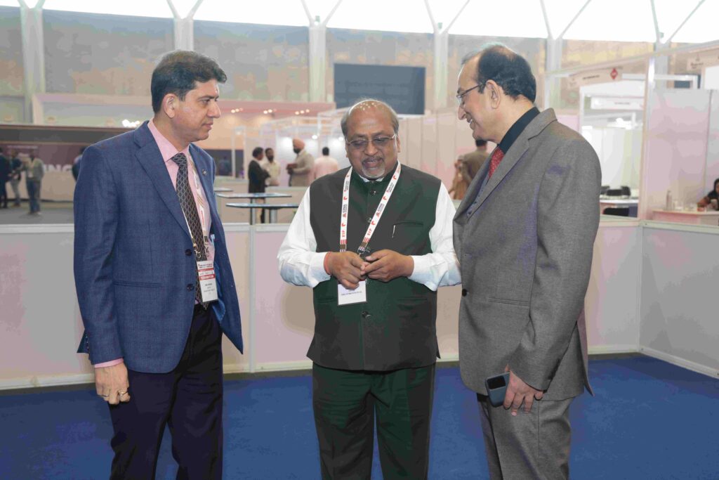 Packaging machinery booth at Corru Pack Print India trade show
