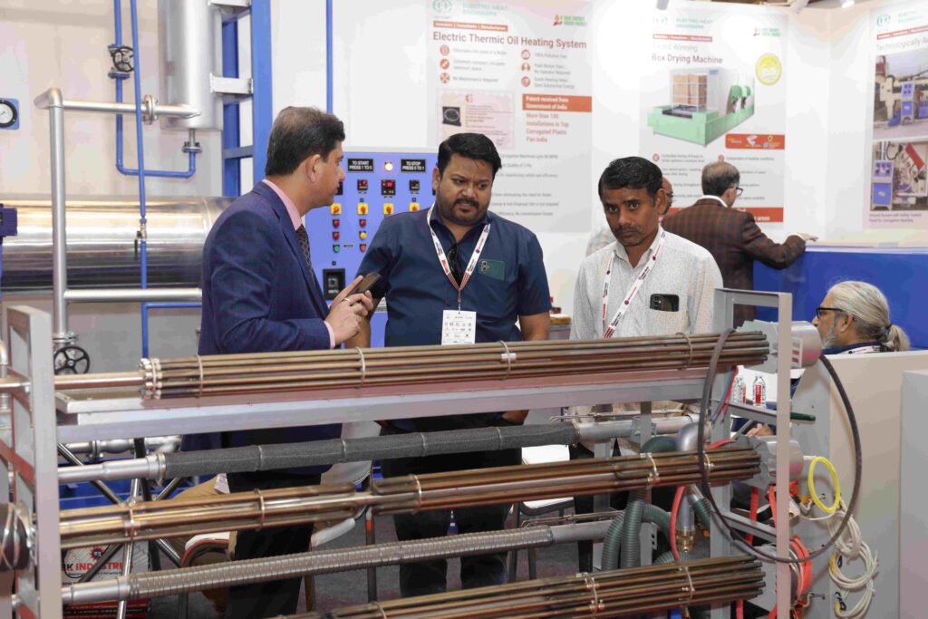 Corrugated packaging technology showcase at Corru Pack Print India exhibition
