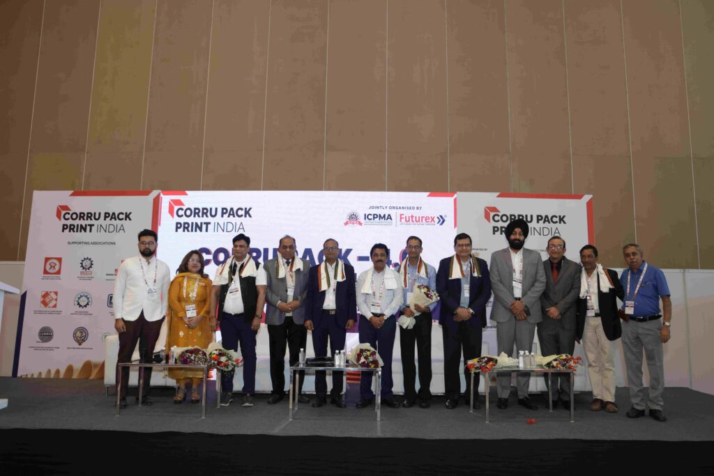 Business networking at Corru Pack Print India packaging and printing exhibition
