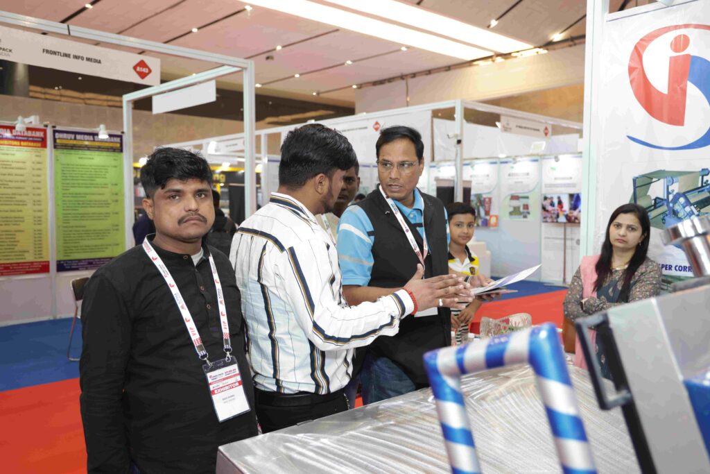 Crowd attending Corru Pack Print India packaging and printing expo